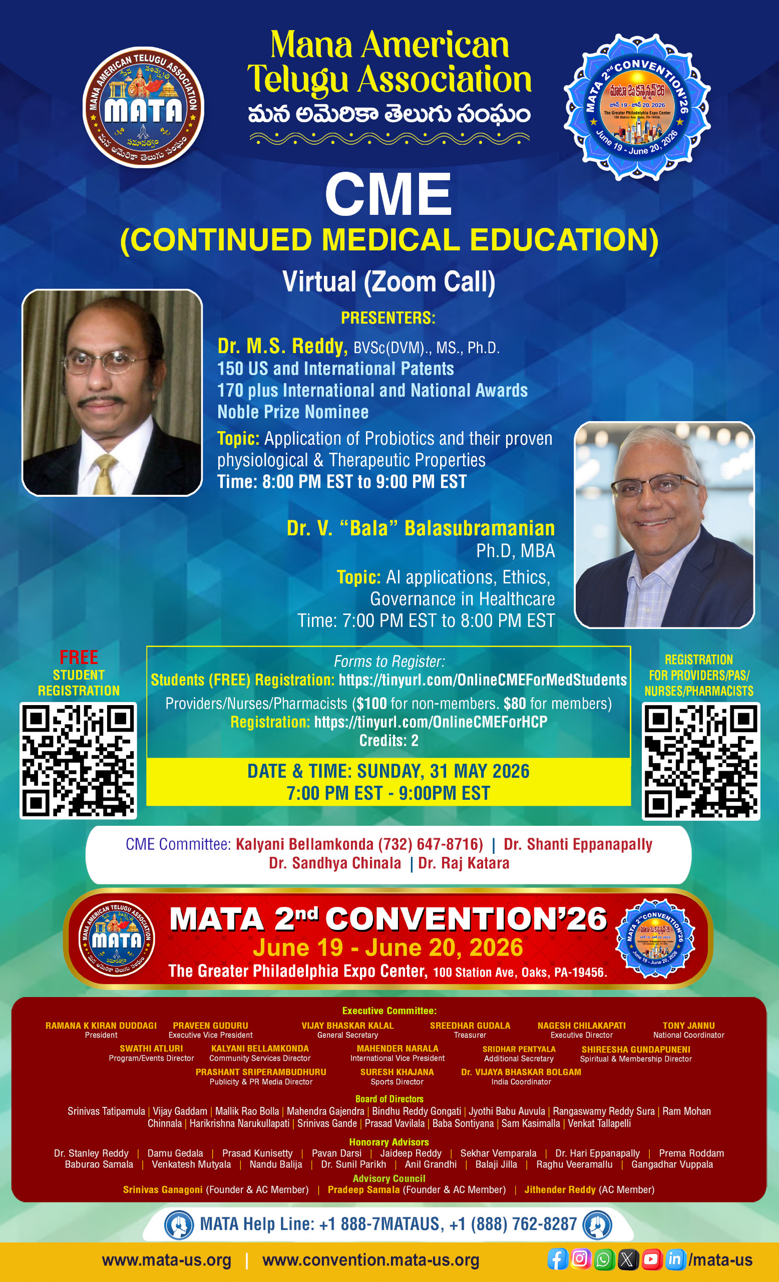 Online CME Event (AI Governance in Healthcare & Application of Probiotics and their proven Physiological and Therapeutic Properties)