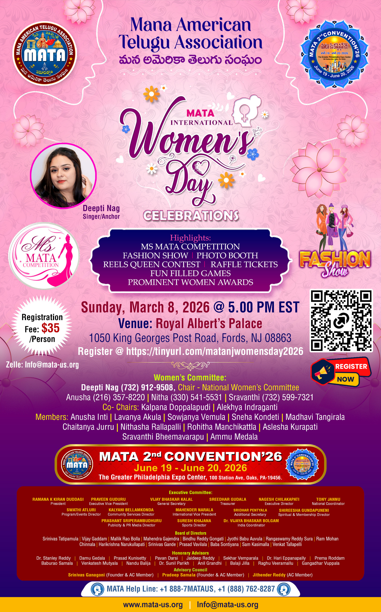 MATA NJ 2026 Women’s Day Celebrations 